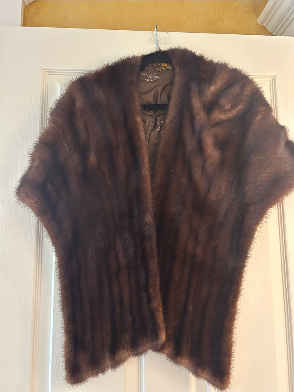 Classic Brown Fur Cape for Women - Elegant Outerwear